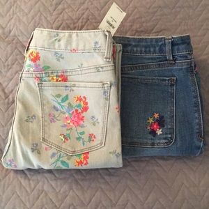 2 Girls GAP size 12 Stretch Super Skinny Jeans